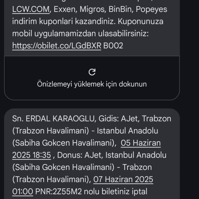 Obilet Sistem Hatası Nedeniyle Yanlış İsimle Bilet Kesildi, İptal Ücreti Talep Ediliyor