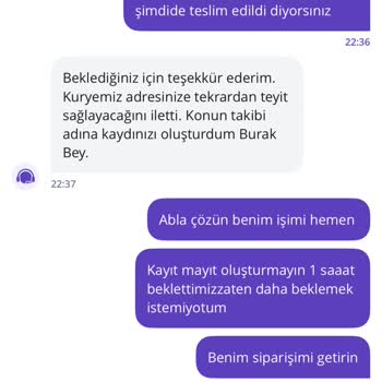 Getir Siparişim Teslim Edilmeden Teslim Edildi Görünüyor