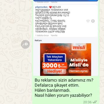 Maçkolik'te Reklamlara Karşı Şikayetlerim Dikkate Alınmıyor