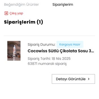 Cocowiss Chocolate Ürünlerim Gelmedi