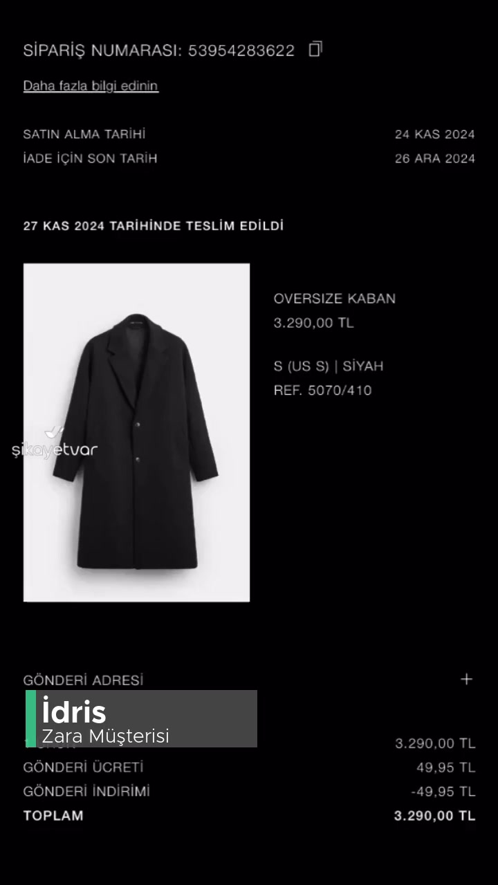 Zara Ürünümü Stok Olmasına Rağmen Stok Yok Diyor! videonun kapak resmi