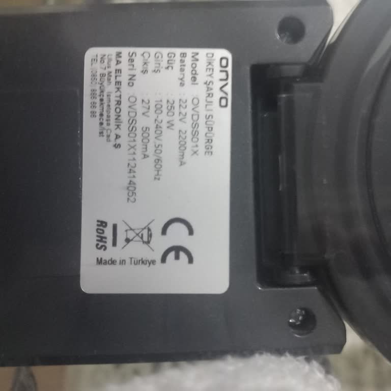 Onvo Elektrikli Süpürge Kısa Sürede Kapanma Ve Hata Sorunu