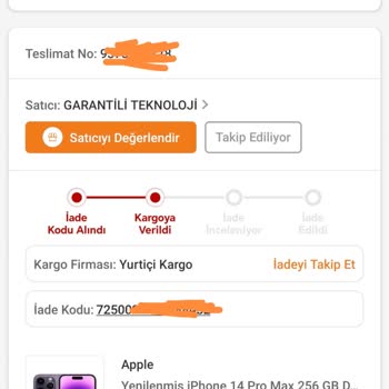A Grade Olarak Satılan İphone 14 Pro Max Yan Sanayi Ve Hasarlı Çıktı
