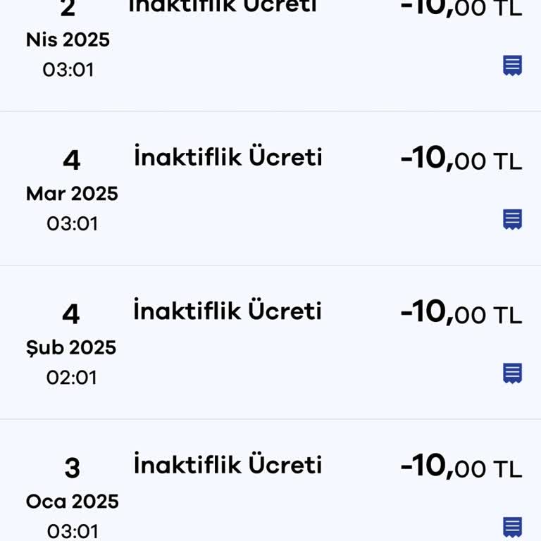 Kullanılmayan Hesaptan İnaktiflik Ücreti Kesilmesine Ve Üyelik İptaline Acil Çözüm Talebi