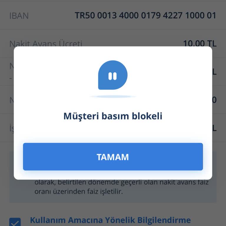 Kredi Kartı Limiti Olmasına Rağmen Kullanım Engeliyle Karşılaşıyorum