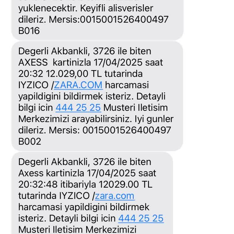 Bilgim Dışında Yapılan Kredi Kartı Harcaması İçin Acil İade Talebi