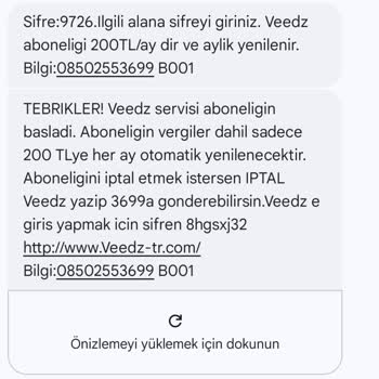 Onayım Olmadan Başlatılan Veedz Aboneliği Ve Haksız Ücret Tahsili