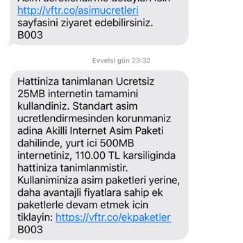 Wi-Fi Kullanırken Kendiliğinden İnternet Paketi Yükleniyor