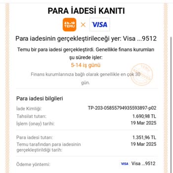 Temu'dan İade Edilmeyen Ücret Ve Yanıltıcı Bilgilendirme