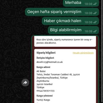 Sipariş Teslimatında Yaşanan İletişim Ve Çözüm Eksikliği