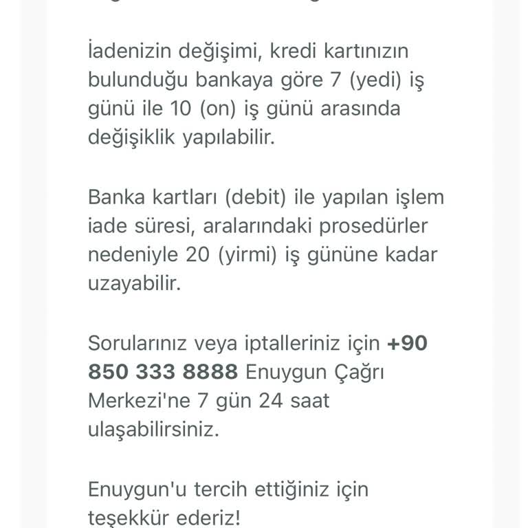 Bilet İade Ücretim Hala Kredi Kartıma Yatırılmadı, Mağdur Ediliyorum
