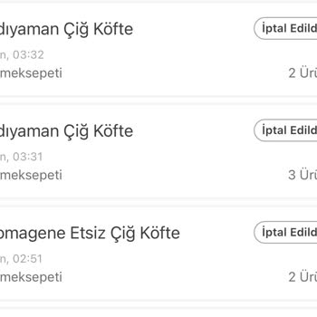 Siparişlerim İptal Edildi, Destek Alamadım