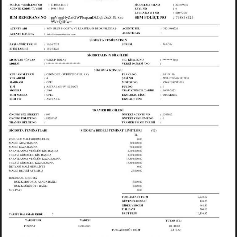 Yanlış Kişi Üzerine Düzenlenen Trafik Sigortası Ve Mağduriyet