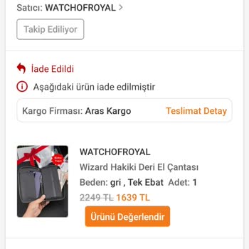 Watch Of Royal İadem Yapılmadı, Yanlış Bilgi Verildi Mağdurum!