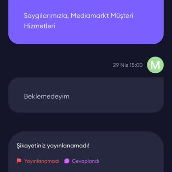 Kullanılmış Ürün Ve Çözümsüz Şikayet Yayından Kaldırıldı