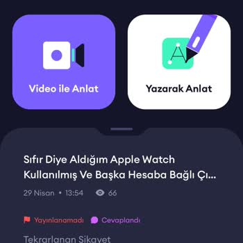 Kullanılmış Ürün Ve Çözümsüz Şikayet Yayından Kaldırıldı