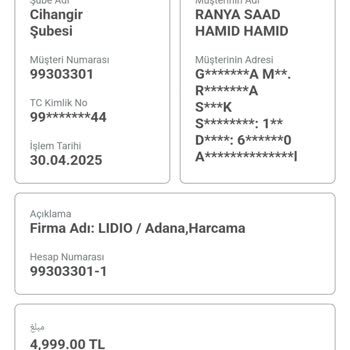 Hesabımdan İzinsiz 10000 TL Çekildi Paramı Geri İstiyorum