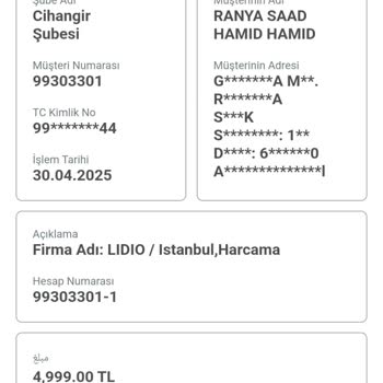 Hesabımdan İzinsiz 10000 TL Çekildi Paramı Geri İstiyorum