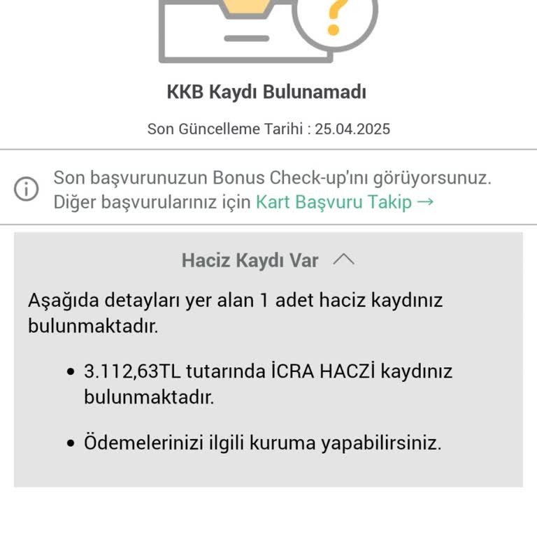 E-haciz Kaydı Hatalı Olarak Görünüyor, Borç Bulunmamasına Rağmen Sorun Devam Ediyor