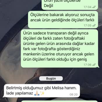 Yanıltıcı Ürün Ve İade Alınmayan Ayıplı Elbise Şikayeti