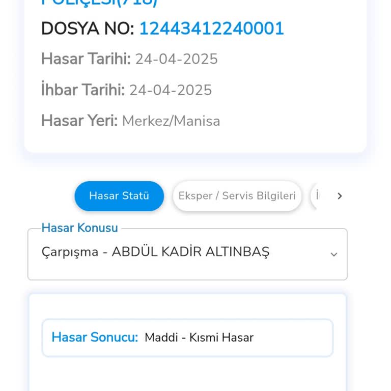 Kasko Hasar Sürecinde Exper Atanmıyor Ve Onay Verilmiyor
