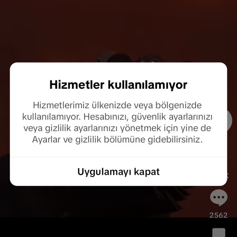 TikTok Hesabıma Ülke Kısıtlaması Nedeniyle Erişemiyorum