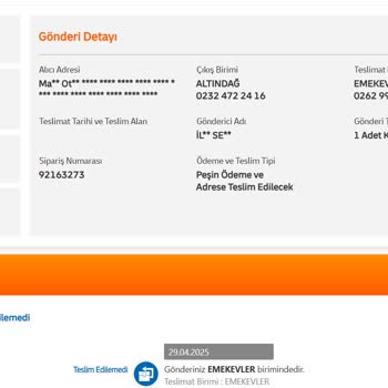 Adres Doğru Olmasına Rağmen Kargom Teslim Edilmiyor Ve Şubeye Ulaşamıyorum