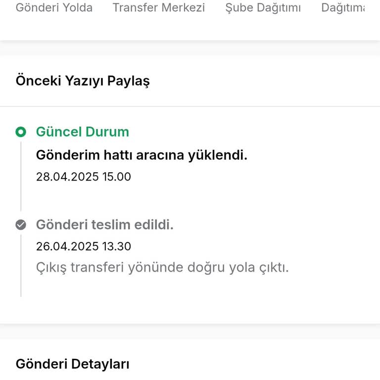 Kısa Mesafe İçin Uzayan Kargo Teslimatı