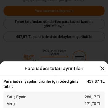 Temu Para İadesi İki Aydır Yapılmadı Banka Kaydı Yok