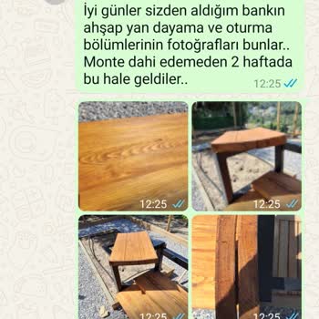Ahşap Bankın Kısa Sürede Çatlaması Ve Firmanın Sorumluluğu Reddetmesi