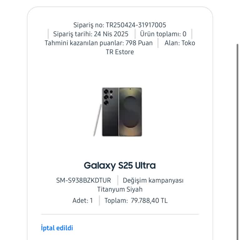 Samsung'dan İptal Edilen Telefonun Ücreti 6 Gündür İade Edilmiyor