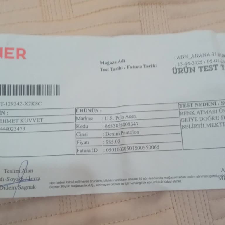 Polo Pantolonun Rengi Kısa Sürede Soldu Garanti Kapsamı Reddedildi