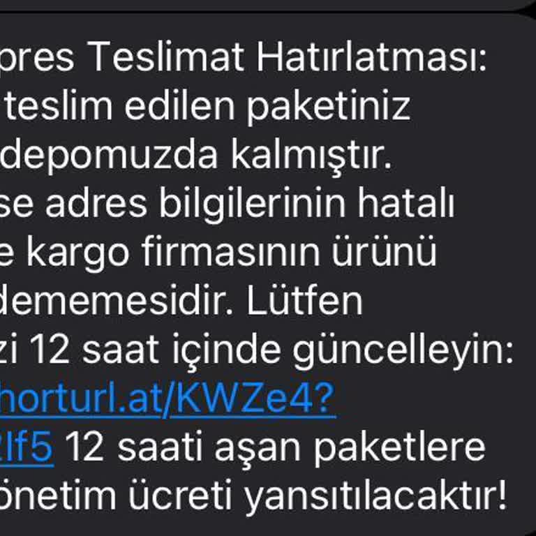 Telefon Numaramdan Bilgim Dışında PTT Ekspres Hatırlatması Adına Mesaj Gidiyor