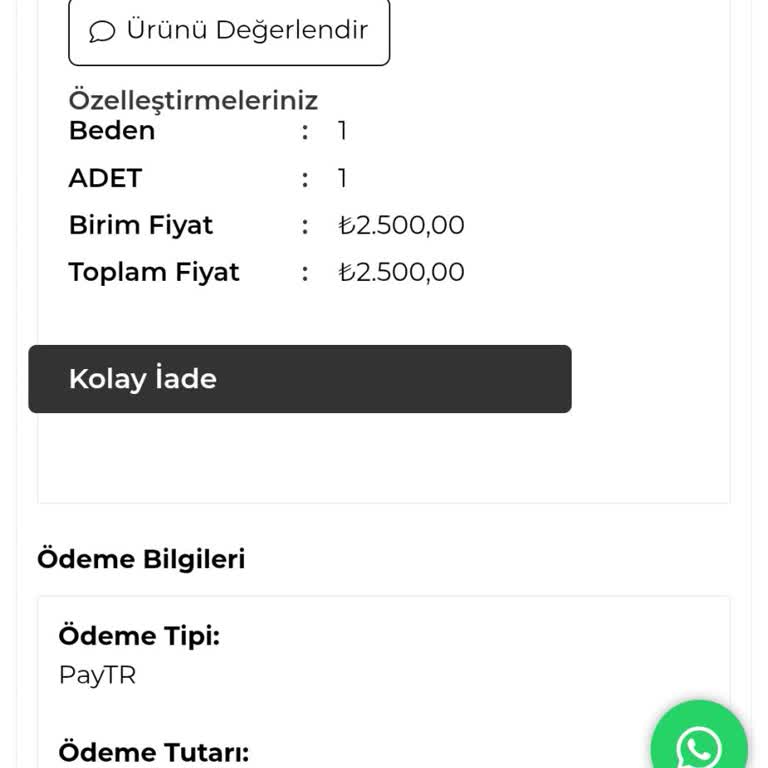 Arzu Karakaş Siparişim Bir Haftadır Kargoya Verilmedi