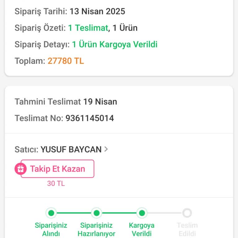 Kargo Takip Numarası Geçersiz, Ürünüm Teslim Edilmedi