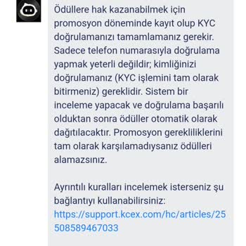 Kcex Yeni Üye Bonusunu Risk Bahanesiyle Vermiyor