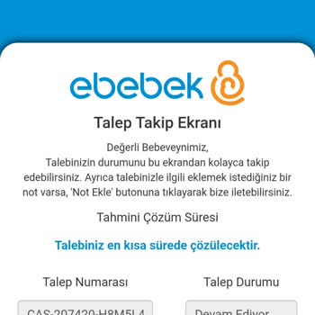 Ebebek Siparişim Eksik Teslim Edildi Ve Mağduriyetim Giderilmiyor!