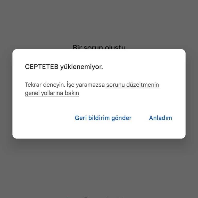 CepteTeb Uygulamasına Ve Müşteri Hizmetlerine Ulaşılamıyor