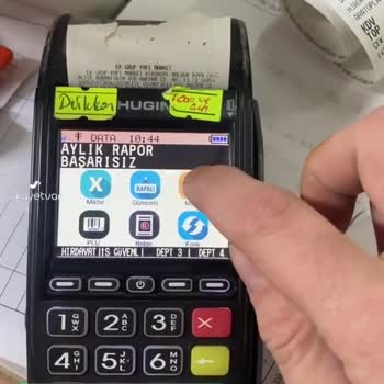Hugin T300 Gün Sonu Sorunu System Error Low Reserve İn App 00E0032040