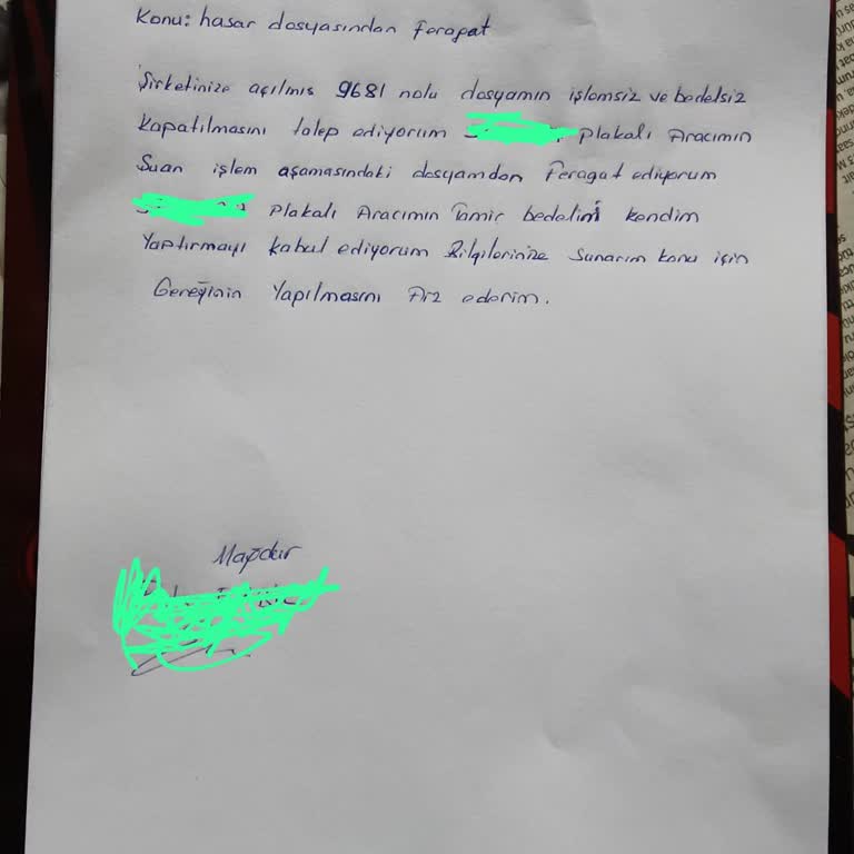 Hasar Ödemesi Yapılmadan Tramer Kaydına İşlenmesi Ve İlgisiz Sigorta Yönetimi