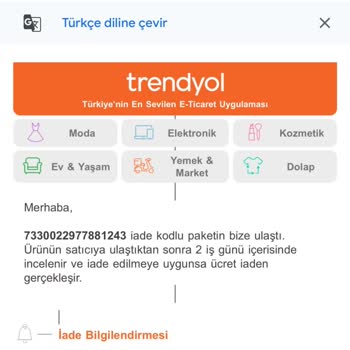 İade Edilen Ürünümün Ücreti 9 Gündür Yatırılmıyor
