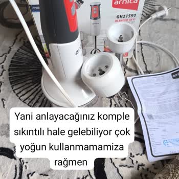 Arnica Blender Seti Kırık Ve Eksik Onarımla Teslim Edildi, Sorunumuz Çözülmedi
