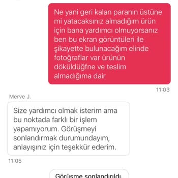 Teslim Edilmeyen Ürün Ve Yetersiz İade Süreci Nedeniyle Mağduriyet