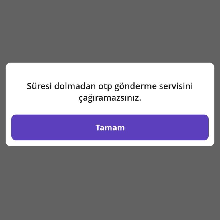 Masterpass Kaydı Sırasında OTP Hatası Ve Kod Gönderilemiyor