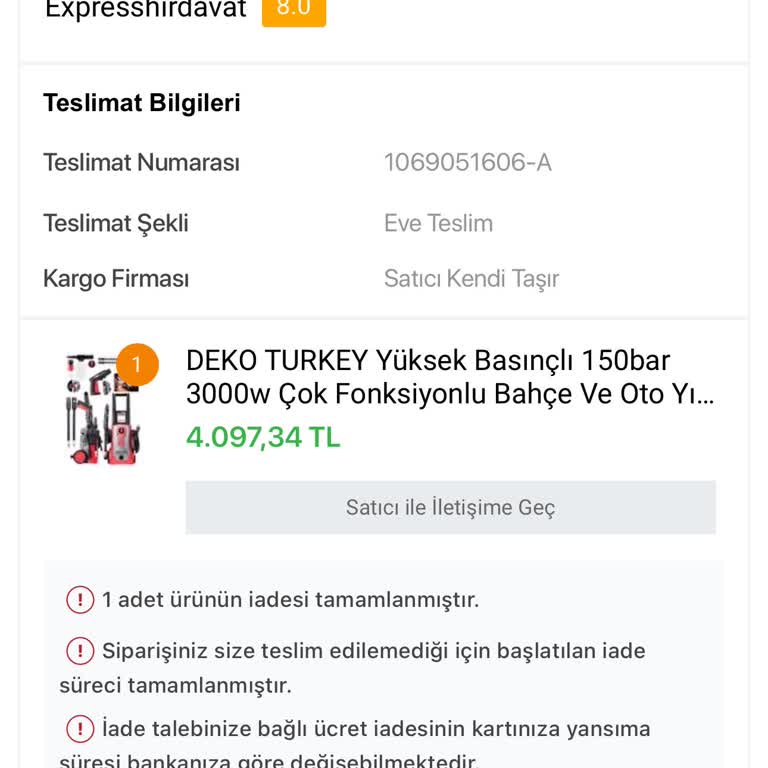 Siparişim Teslim Edilmedi, Yanıltıcı Bilgilendirme Ve Yetersiz Müşteri Hizmeti