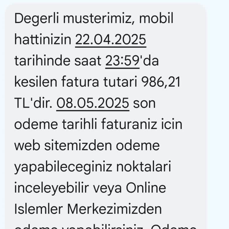 Taahhüt Bitmeden Operatör Değişikliği Sonrası Yüksek Fatura