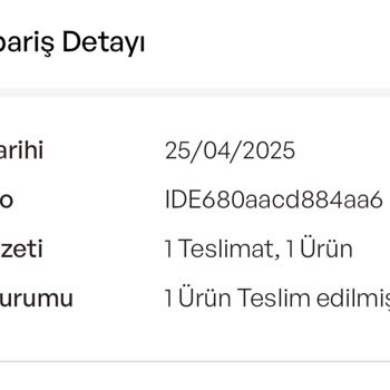 İdefix İade Sürecinde Yetersiz Destek Ve Yanlış Ürün Gönderimi!