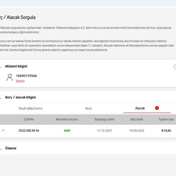 Borç Olmamasına Rağmen Vodafone Borç Uyarısı Mağduriyeti