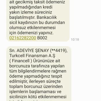 Haksız Yere Borç Mesajları Almaktan Bıktım, Artık Mesaj Gelmesin