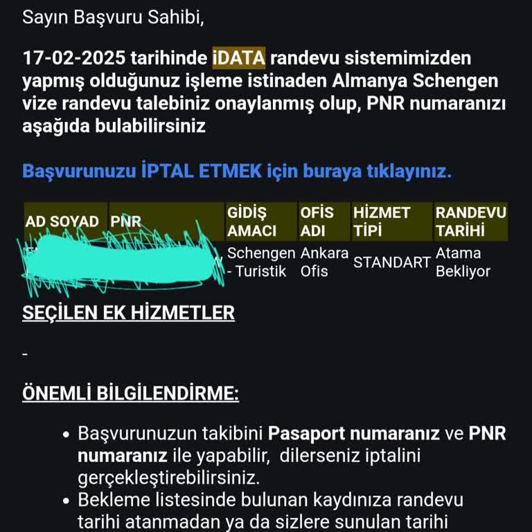 iData Vize Randevu Günü Verilmemesi Mağduriyet Yaratıyor!